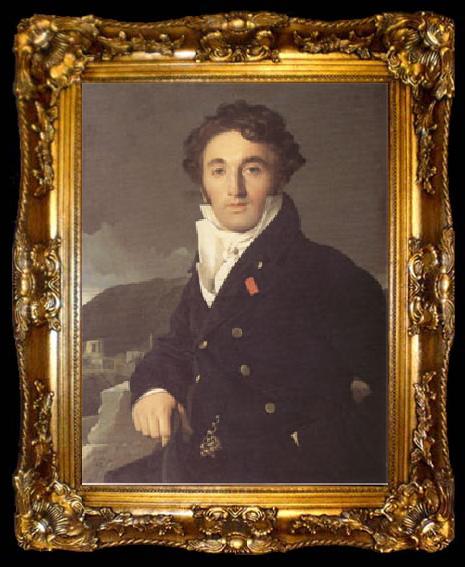 framed  Jean Auguste Dominique Ingres Charles-Joseph-Laurent Cordier,an Official of the Imperial Administration in Rome (mk05), ta009-2